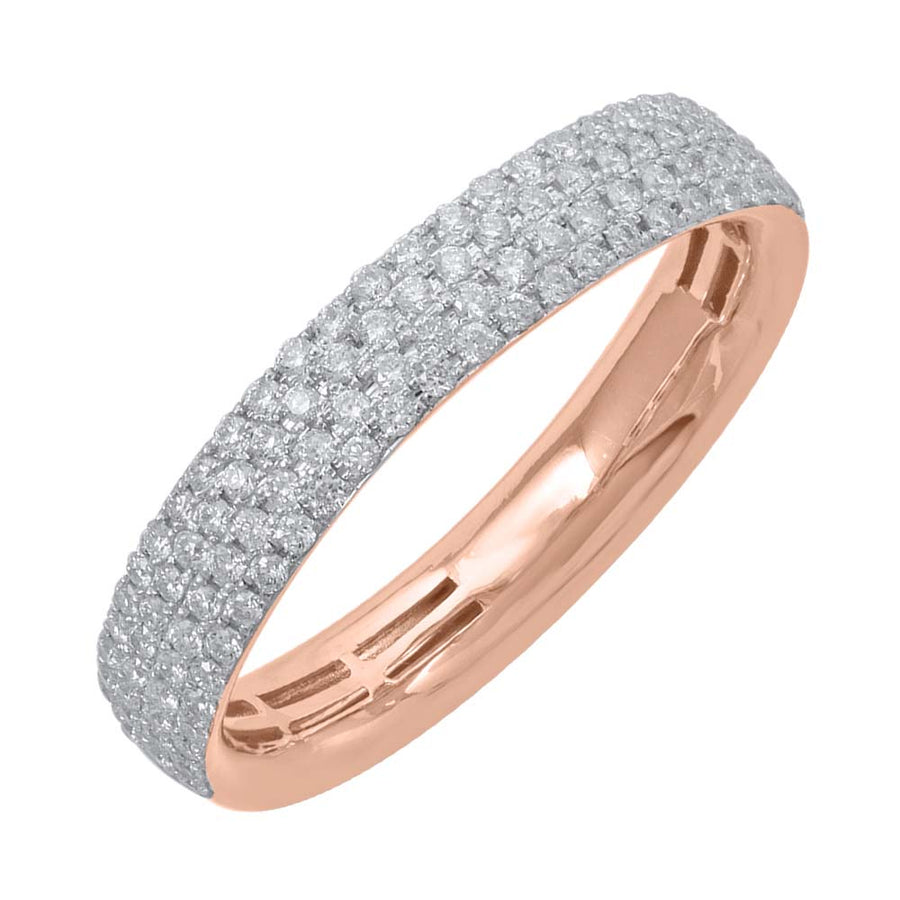 1/3 Carat Round Diamond Wedding Band Ring in Gold