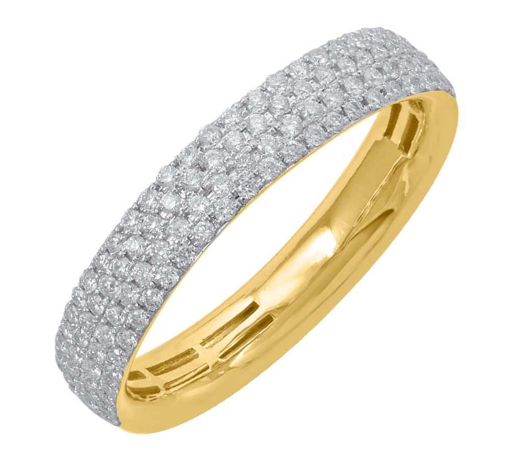 1/3 Carat Round Diamond Wedding Band Ring in Gold