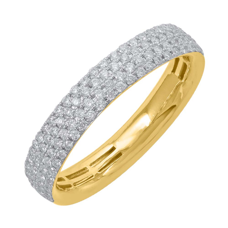 1/3 Carat Round Diamond Wedding Band Ring in Gold