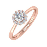 1/3 Carat Diamond Engagement Ring in Gold