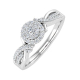 1/4 Carat Round Diamond Engagement Ring in Gold - IGI Certified