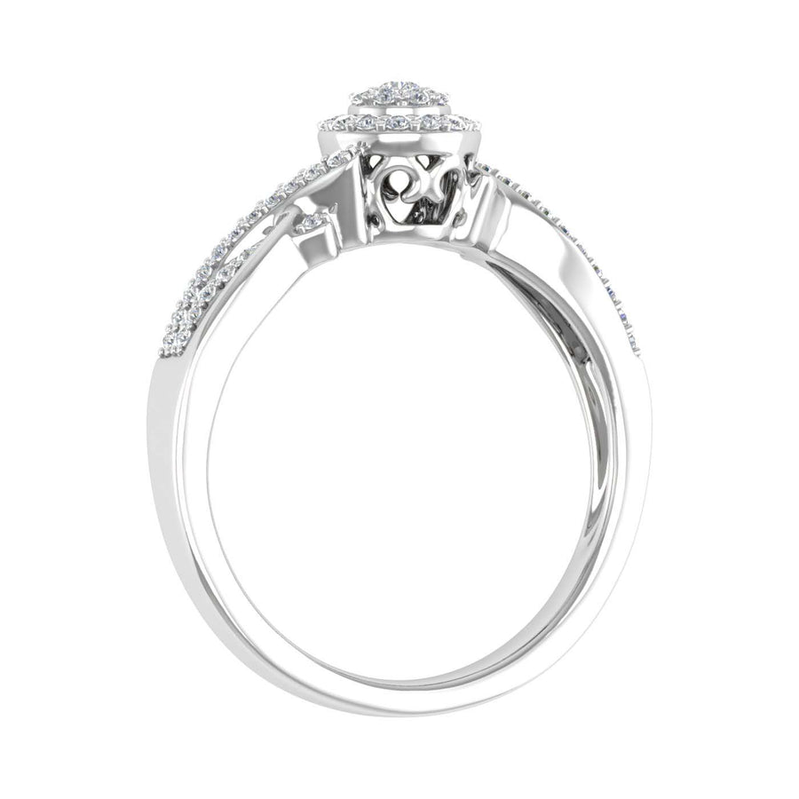 1/4 Carat Round Diamond Engagement Ring in Gold