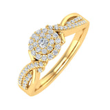 1/4 Carat Round Diamond Engagement Ring in Gold - IGI Certified