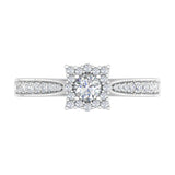 1/2 Carat Round Diamond Engagement Ring in Gold