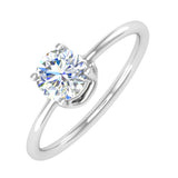 1/2 Carat Diamond Solitaire Engagement Ring in Gold - IGI Certified