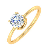 1/2 Carat Diamond Solitaire Engagement Ring in Gold - IGI Certified