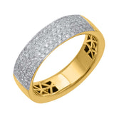 1/2 Carat Diamond Wedding Band Ring in Gold - IGI Certified