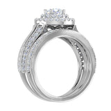 1 1/2 Carat Diamond Bridal Ring Band Set in Gold