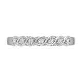 0.15 Carat Diamond Wedding Band Ring in Gold