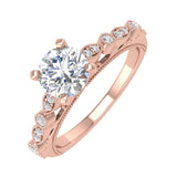 1 Carat Diamond Engagement Ring in Gold