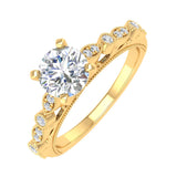 1 Carat Diamond Engagement Ring in Gold