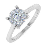 1/5 Carat Prong Set Diamond Engagement Ring in Gold