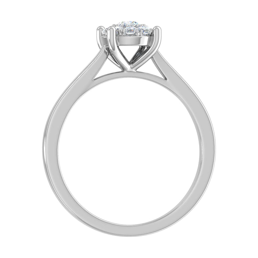 1/5 Carat Prong Set Diamond Engagement Ring in Gold - IGI Certified
