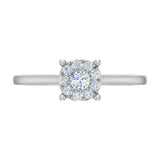 1/5 Carat Prong Set Diamond Engagement Ring in Gold - IGI Certified