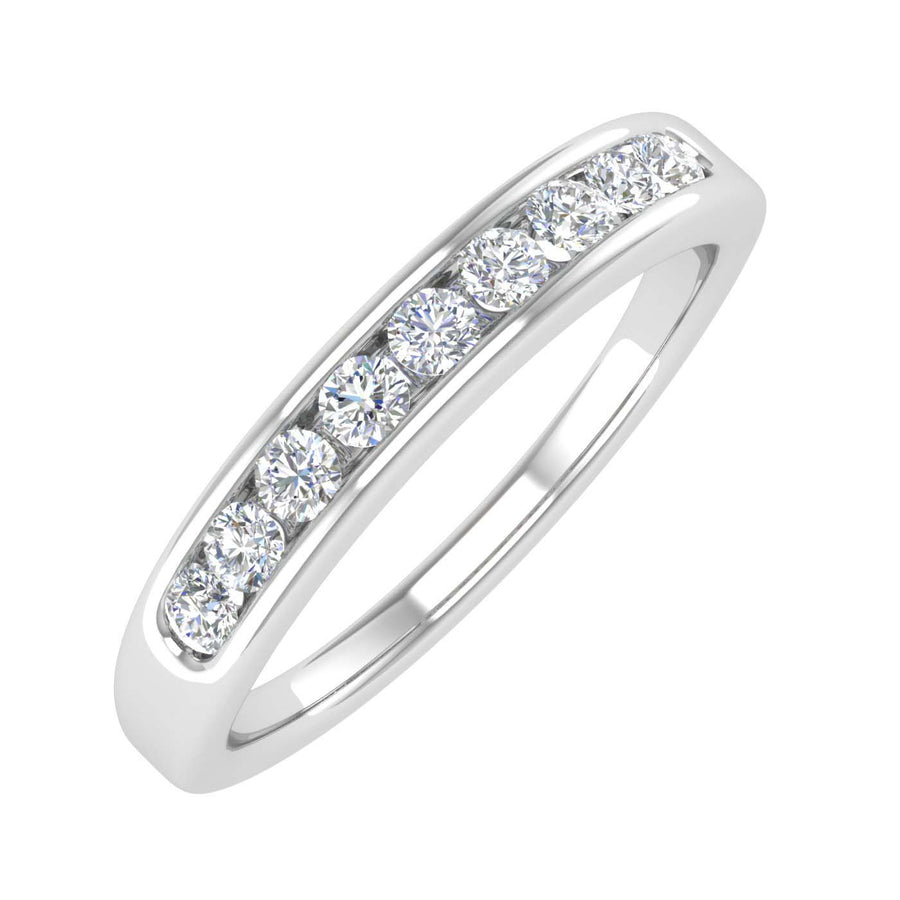 1/4 Carat Round Diamond Unisex Wedding Band Ring in Gold