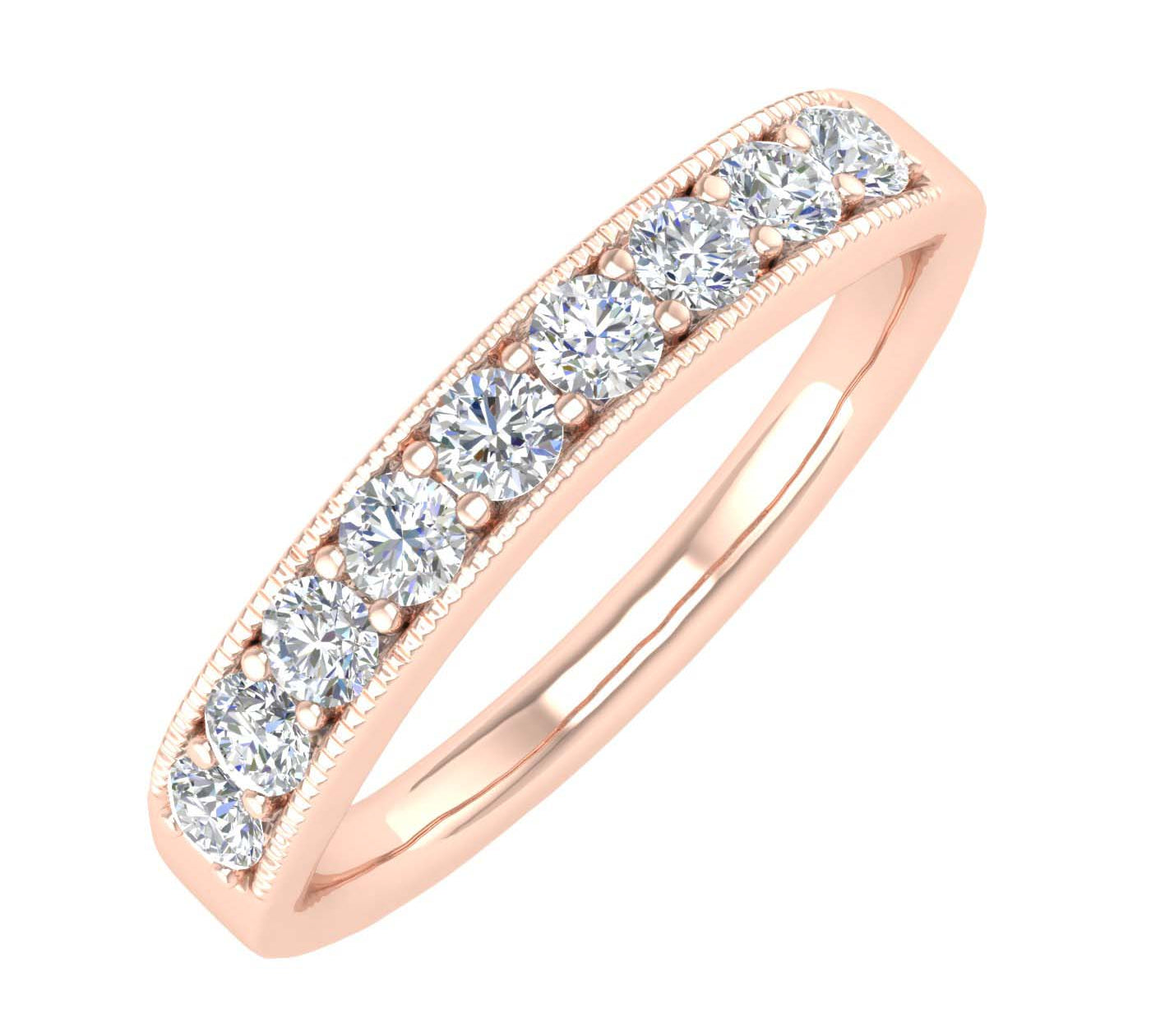 1/2 Carat (ctw) Gold Round Diamond Ladies Anniversary Wedding Band Ring