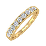 1/2 Carat (ctw) Gold Round Diamond Ladies Anniversary Wedding Band Ring - IGI Certified