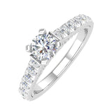 1 Carat Diamond Engagement Ring in Gold