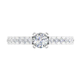 1 Carat Diamond Engagement Ring in Gold