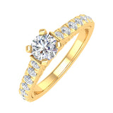1 Carat Diamond Engagement Ring in Gold