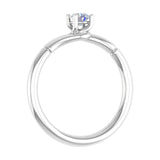 1/4 Carat 4-Prong Set Diamond Solitaire Engagement Ring Band in Gold - IGI Certified