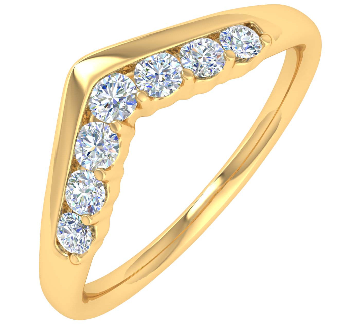 1/4 Carat Diamond Wedding Anniversary Ring in Gold