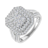 1 Carat Cushion Cut Diamond Engagement Ring in Gold - IGI Certified