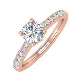 1/2 Carat Diamond Engagement Ring Band in Gold - IGI Certified