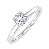 0.40 Carat Diamond Solitaire Engagement Ring Band in Gold