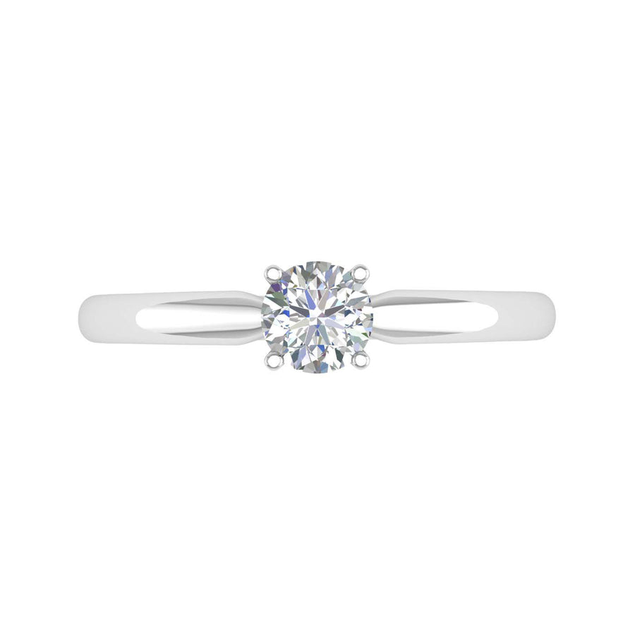 0.40 Carat Diamond Solitaire Engagement Ring Band in Gold