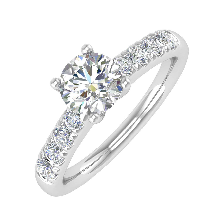 3/4 Carat Diamond Engagement Ring Band in Gold
