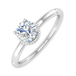1/2 Carat 4-Prong Set Diamond Solitaire Engagement Ring in Gold - Preview 10