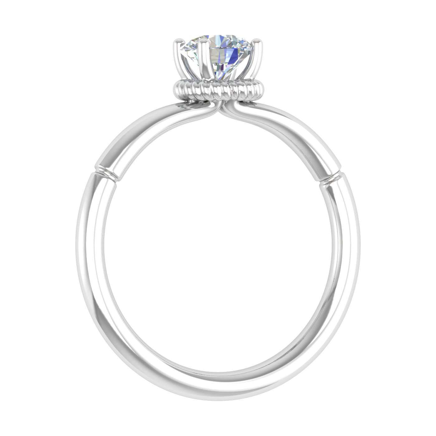 1/2 Carat 4-Prong Set Diamond Solitaire Engagement Ring in Gold - Preview 11