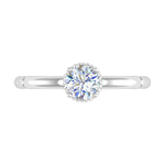 1/2 Carat 4-Prong Set Diamond Solitaire Engagement Ring in Gold - Preview 7