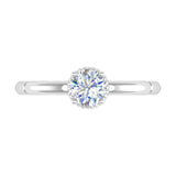 1/2 Carat 4-Prong Set Diamond Solitaire Engagement Ring in Gold - Preview 7