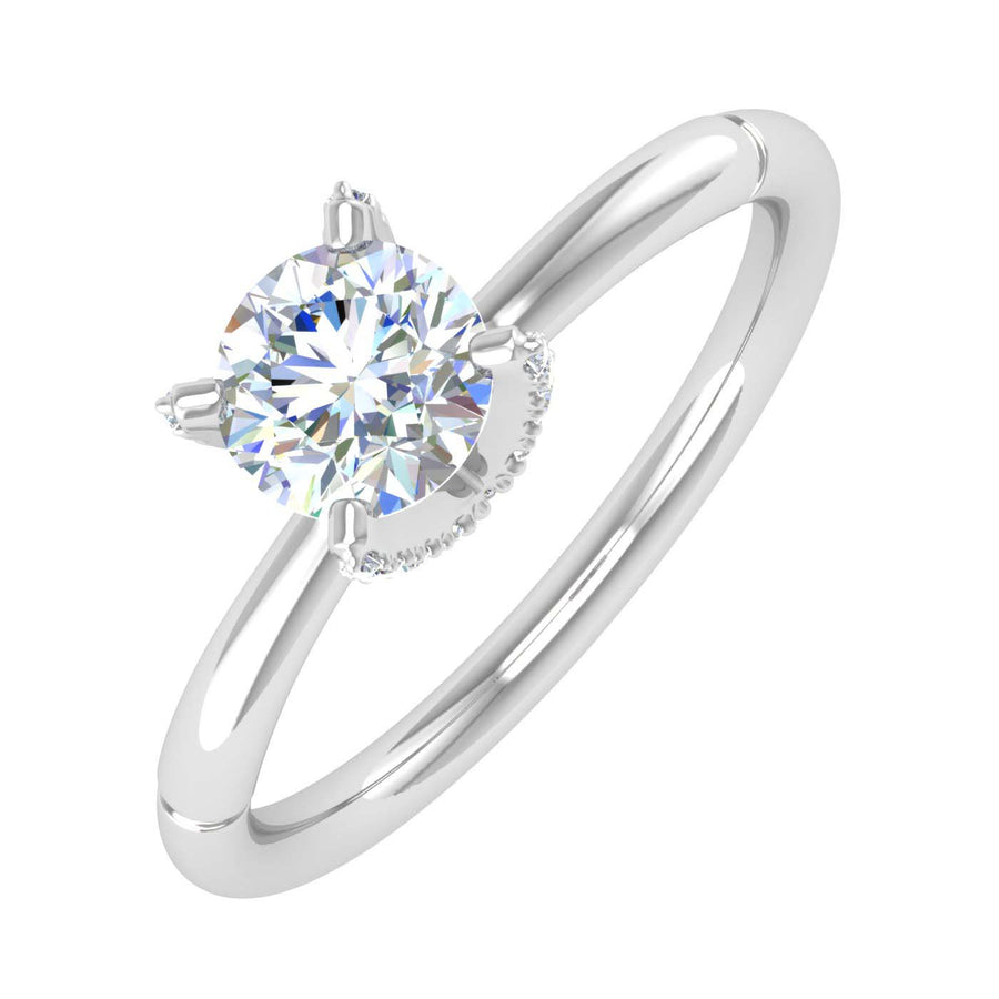 5/8 Carat 4-Prong Set Diamond Solitaire Engagement Ring in Gold