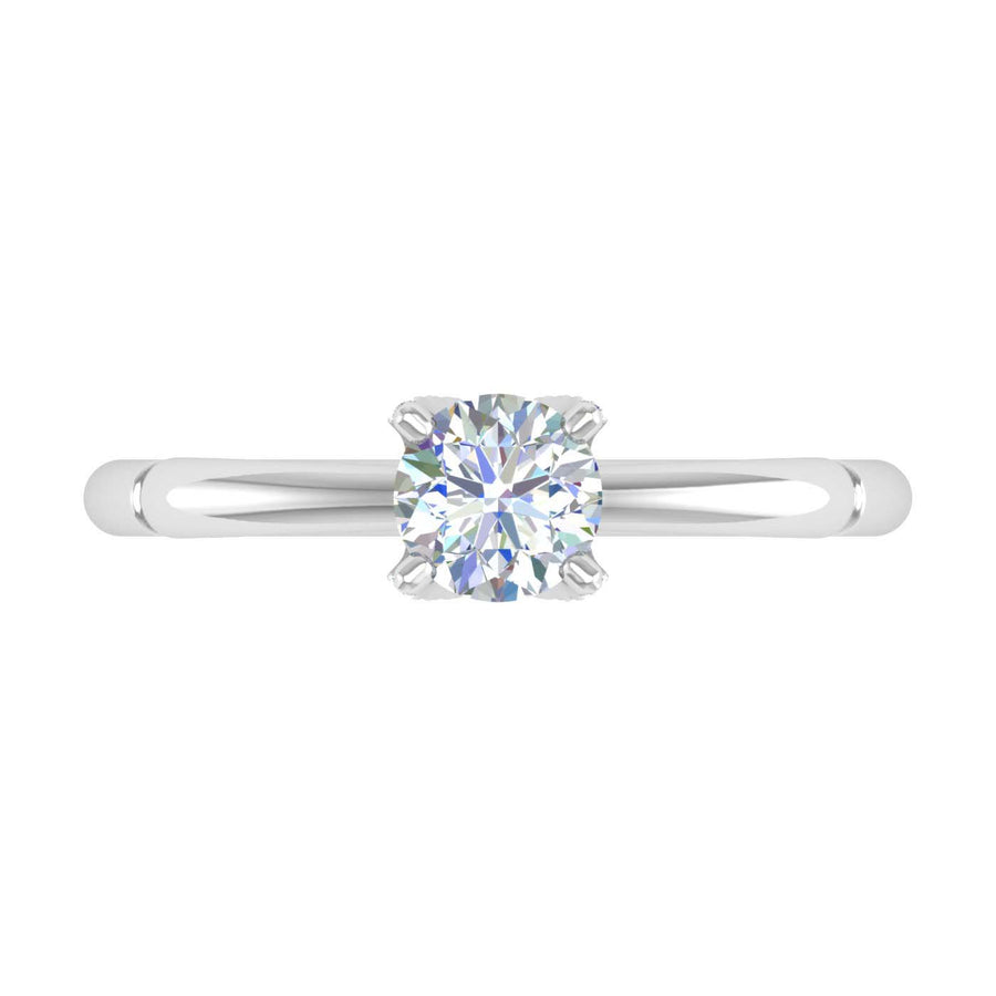 5/8 Carat 4-Prong Set Diamond Solitaire Engagement Ring in Gold - IGI Certified