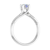 1/2 Carat 4-Prong Set Diamond Solitaire Engagement Ring in White Gold - IGI Certified-Preview