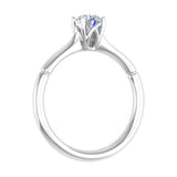 1/2 Carat 4-Prong Set Diamond Solitaire Engagement Ring in Gold