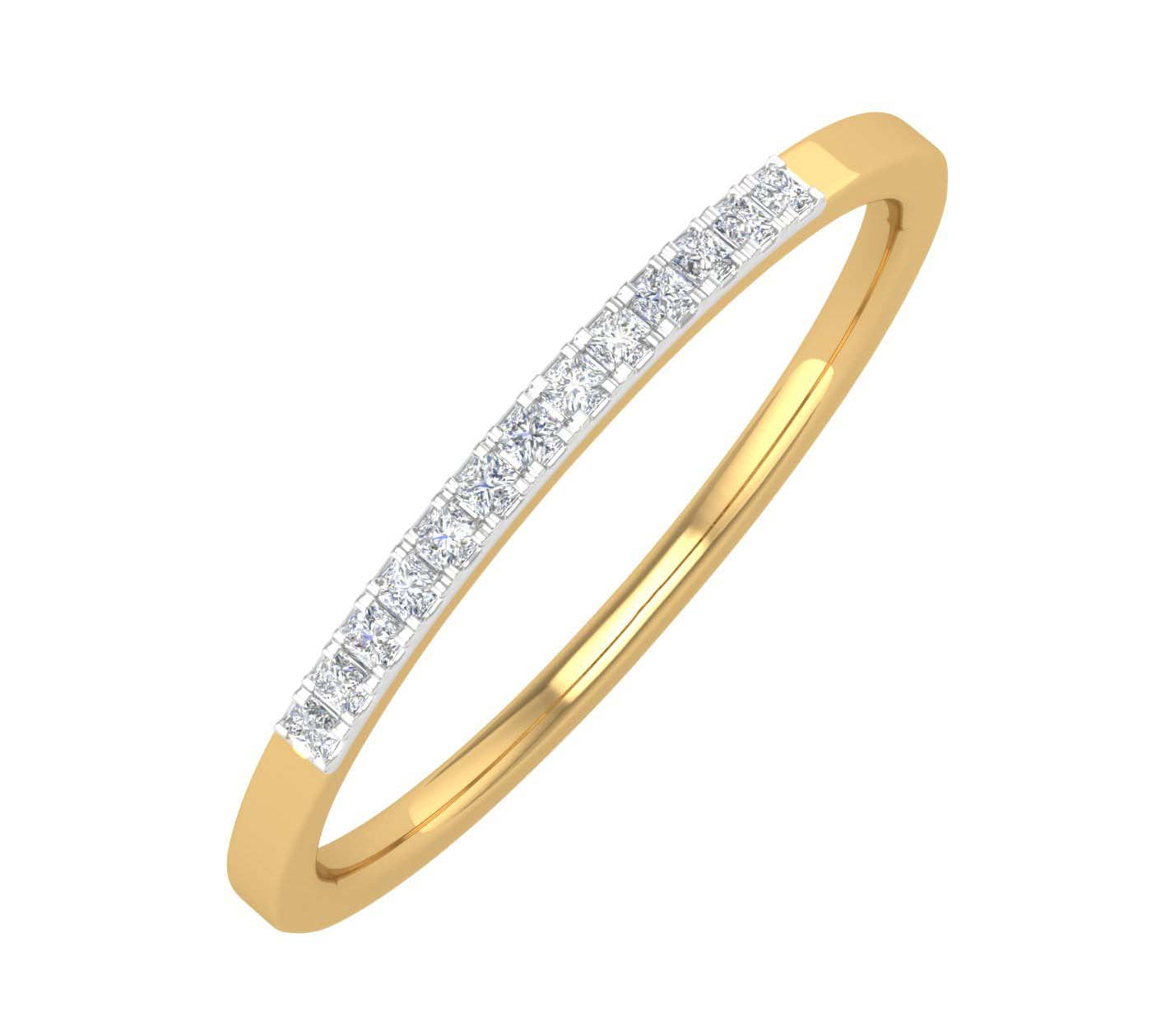 1/10 cttw Diamond Stackable Anniversary Ring in Gold - IGI Certified