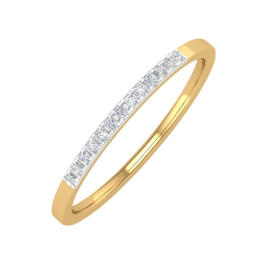 1/10 cttw Diamond Stackable Anniversary Ring in Gold - IGI Certified