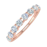 1 Carat Diamond Wedding Band Ring in Gold - IGI Certified