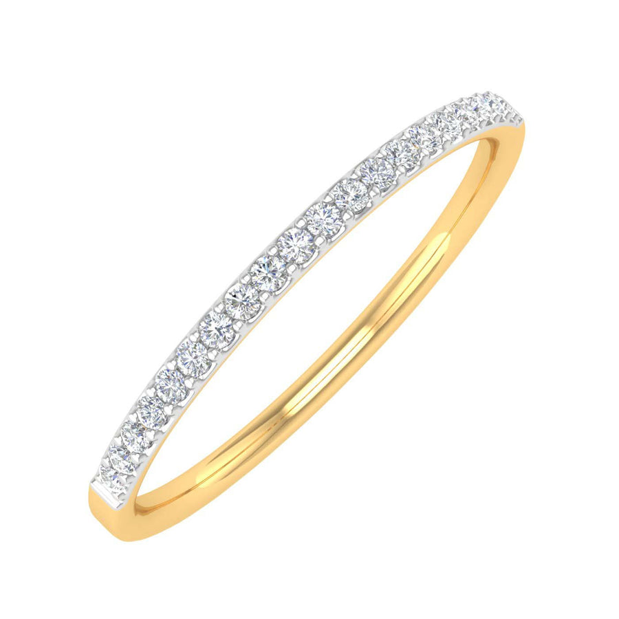 1/10 cttw Diamond Stackable Anniversary Ring in Gold - IGI Certified