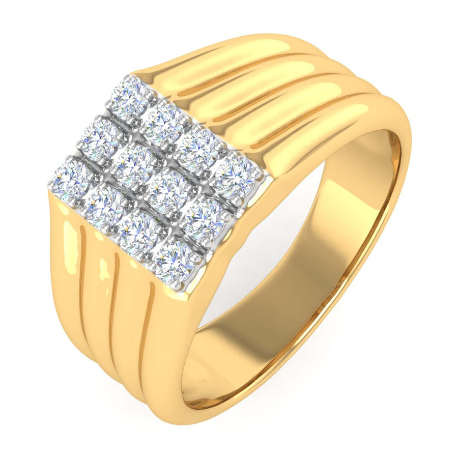 0.40 Carat Men's Diamond Wedding Band Ring in Gold