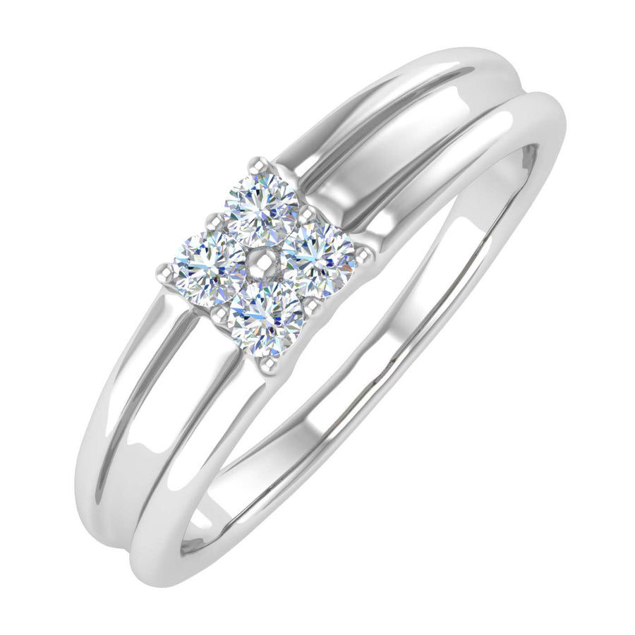 1/5 Carat Men's Diamond Wedding Band Ring in Gold