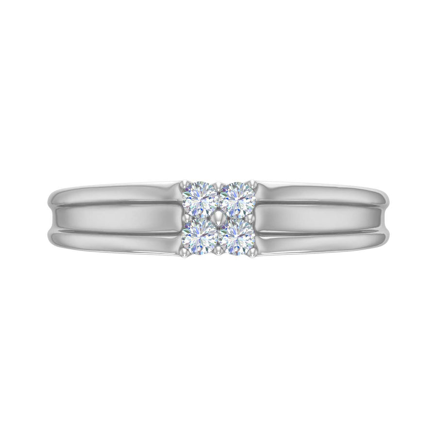 1/5 Carat Men's Diamond Wedding Band Ring in Gold