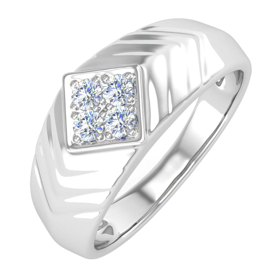 0.15 Carat Men's Diamond Wedding Band Ring in Gold