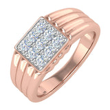 1/3 Carat Men's Diamond Wedding Band Ring in Gold