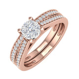 0.40 Carat Diamond Bridal Ring Set in Gold - IGI Certified
