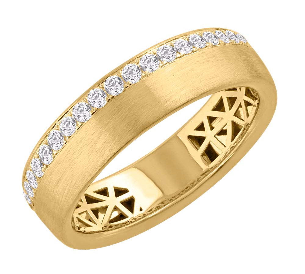 1/3 Carat Diamond Unisex Wedding Band Ring in Gold